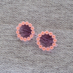 Girls Daisy Flower Sunglasses Round Kids Accessories