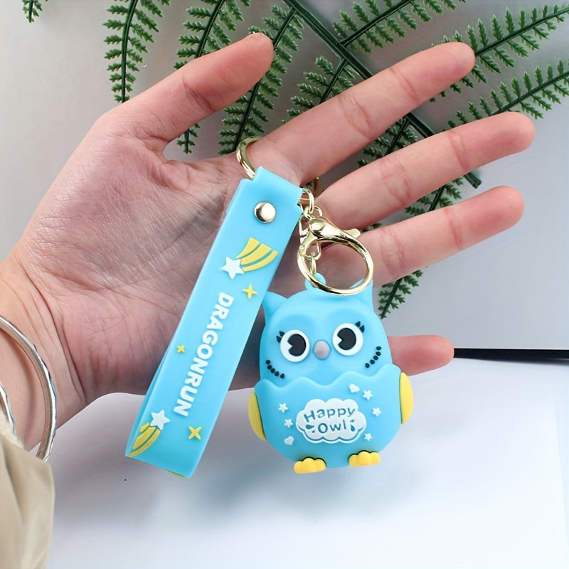 Owl Keychain Pendant for Car Keys Backpacks Wallets