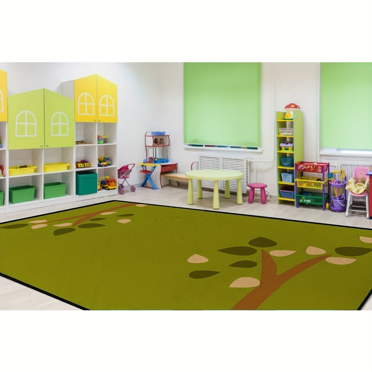 Kids Classroom Rug Anti-slip TPR Children's Area Mat