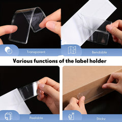32pcs Waterproof Adhesive Label Holder PVC Sticker