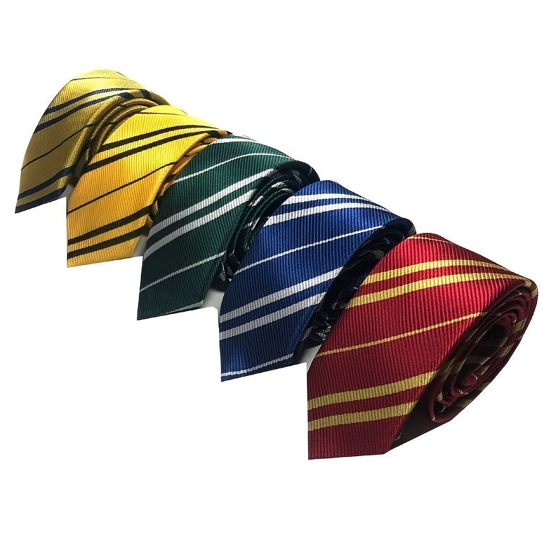 Men's Business NeckTie Narrow Tie Polyester Wedding Festive Striped Tie