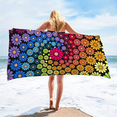 Tie Dye Absorbent Beach Towel Holiday Beach Accessories Large Towel