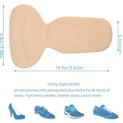 Women's High Heel Shoe Insoles Padded Soft Heel Pain Relief Foot Protection