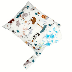 Printed Waterproof Diaper Bag Washable Travel Bag Storage Bag