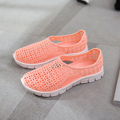 Women's Low Wedge Sandals Hollow Non Slip Beach Shoes