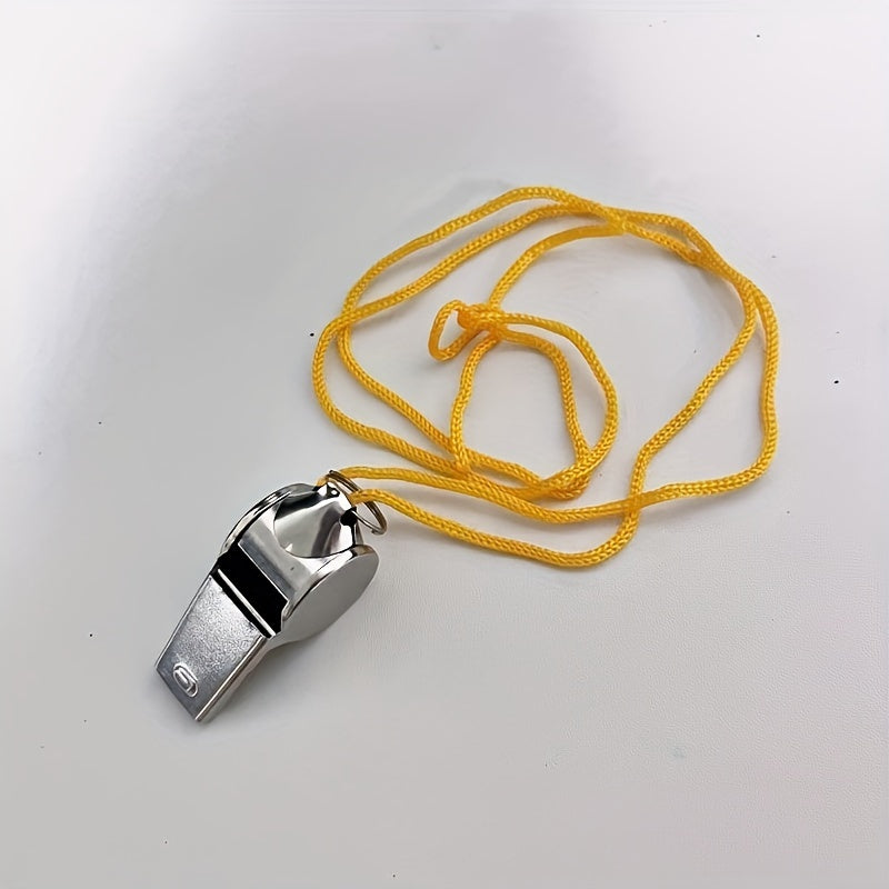 Referee Whistle Stainless Steel Soccer Football Basketball Training
