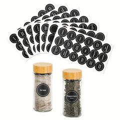 Round Spice Jar Labels 126pcs Waterproof Self-Adhesive