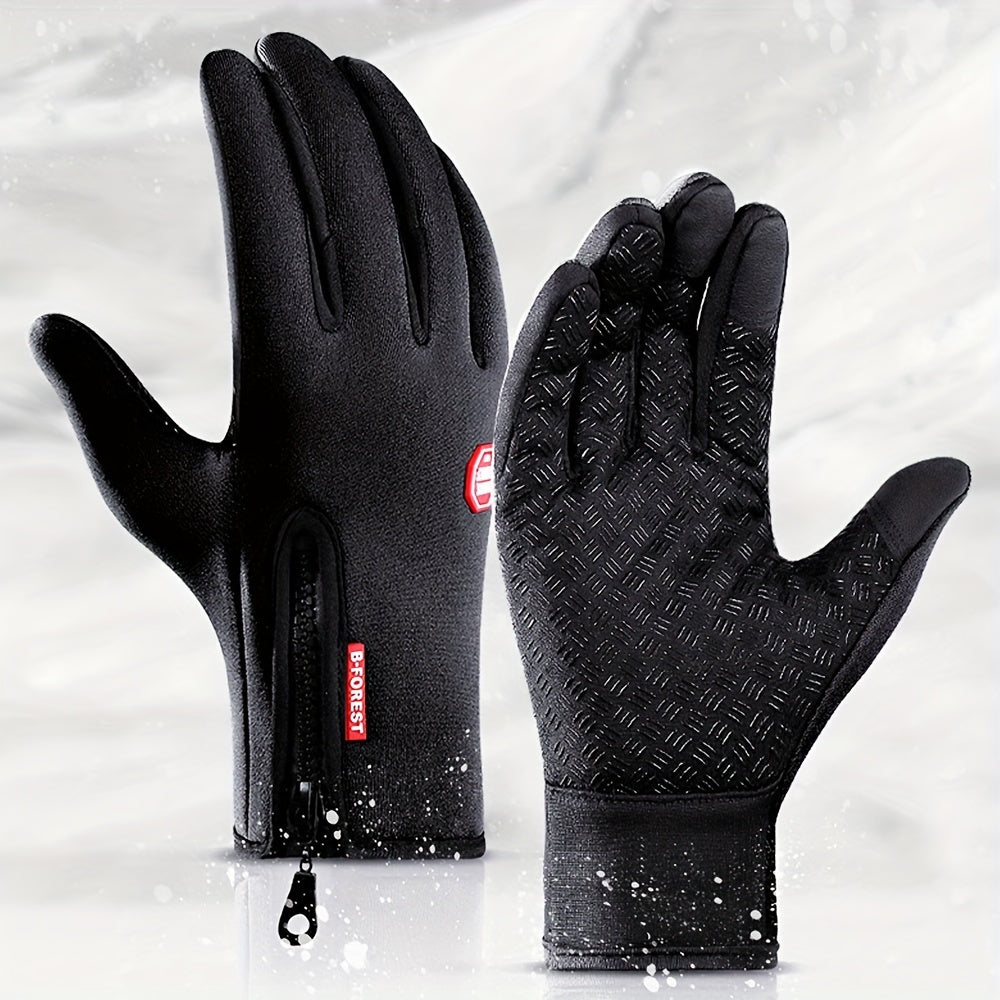 Winter Windproof Touch Screen Gloves for Outdoor Activities