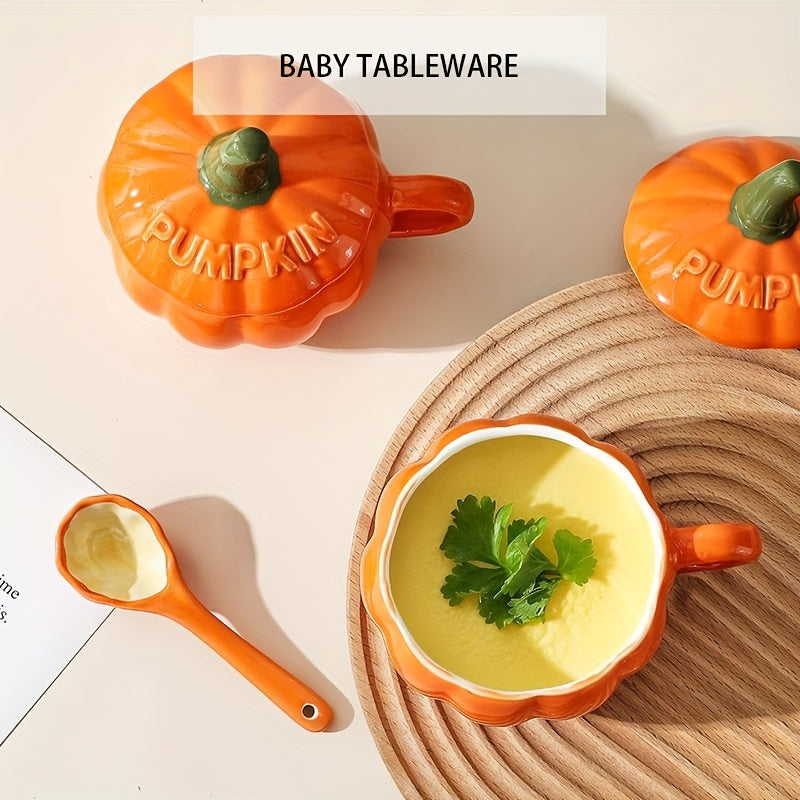 Halloween Pumpkin Coffee Mug Ceramic Mug With Lid