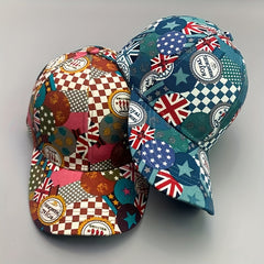 USA Flag Graffiti Baseball Cap Cotton Duck Tongue Sun Hat