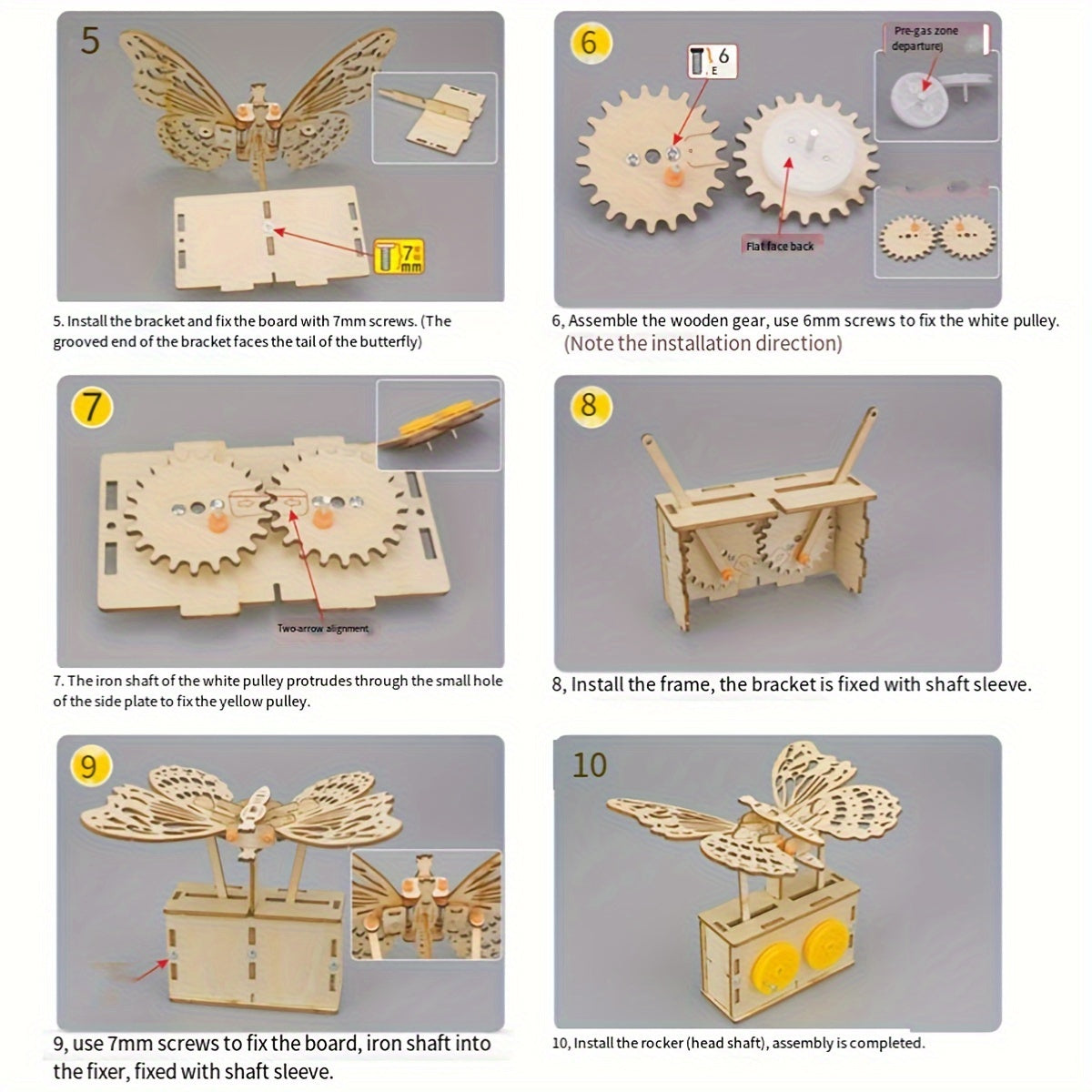 DIY Mechanical Butterfly Kit for Kids Science Experiment