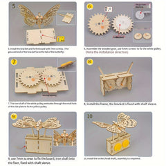 DIY Mechanical Butterfly Kit for Kids Science Experiment