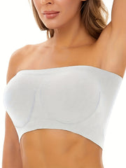 3pcs Seamless Bandeau Bras Soft Stretch Everyday Bra Women's Lingerie