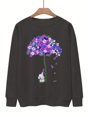 Harmony Graphic Print Sweatshirt for Fall & Winter