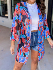 Colorblock Stretch Cardigan
