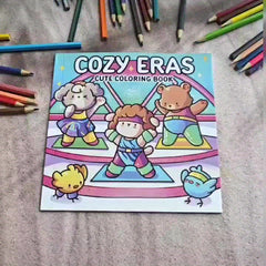 Cozy Eras Coloring Book for Kids Yoga Pose Scenes with Adorable Animals