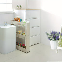 Kitchen Storage Shelf Plastic Rack Organizer 3 Layers