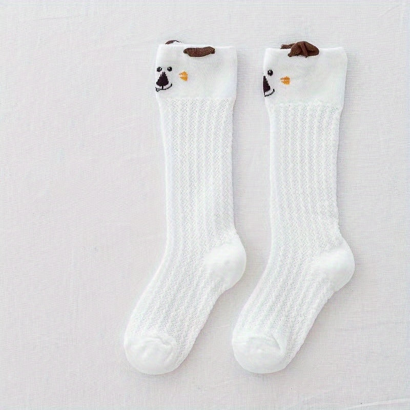 Baby Girls Cotton Mesh Animal Over Knee Socks