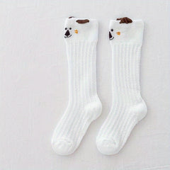 Baby Girls Cotton Mesh Animal Over Knee Socks