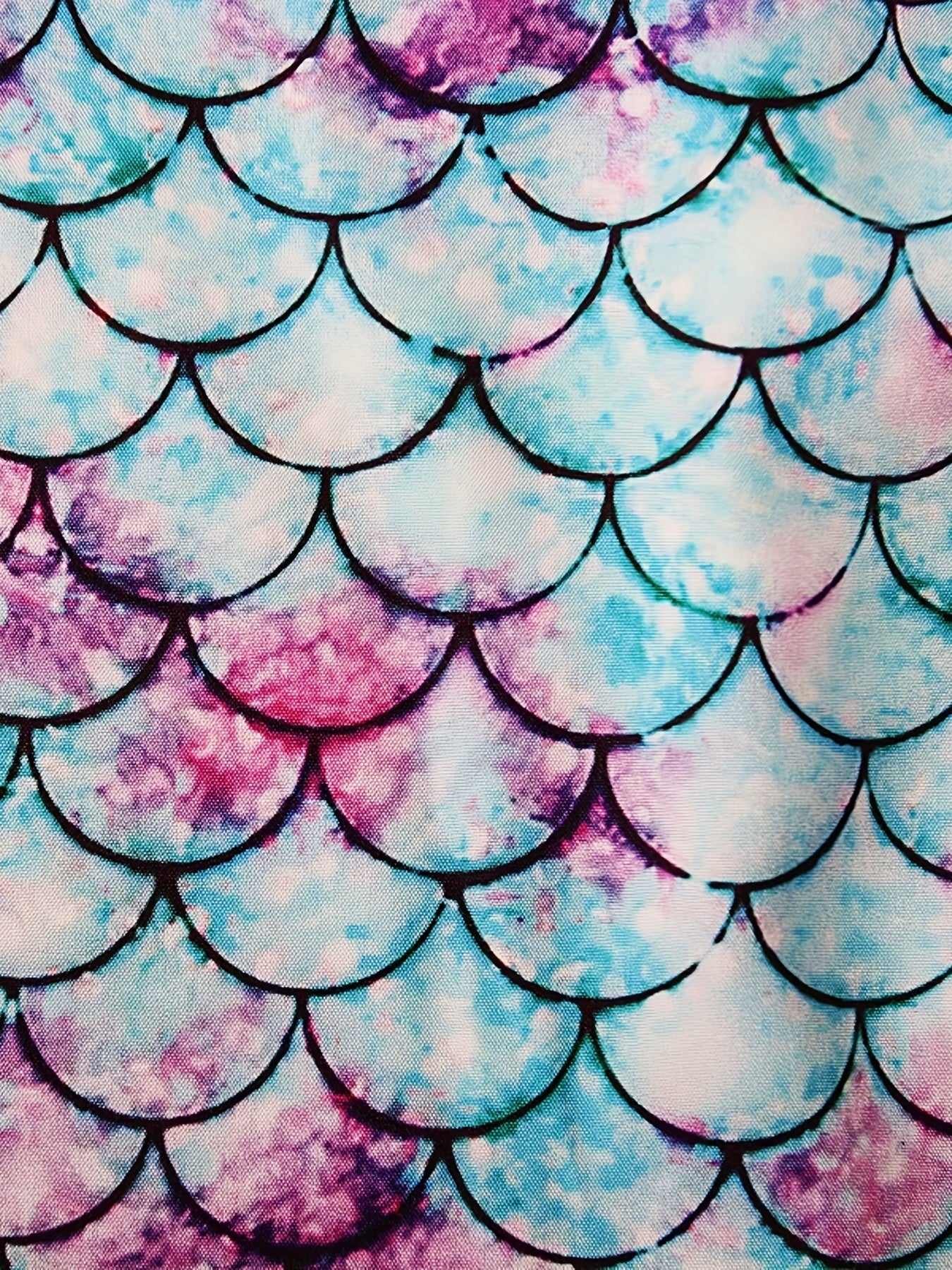 Girls Fish Scales Print Cami Dress