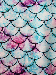 Girls Fish Scales Print Cami Dress