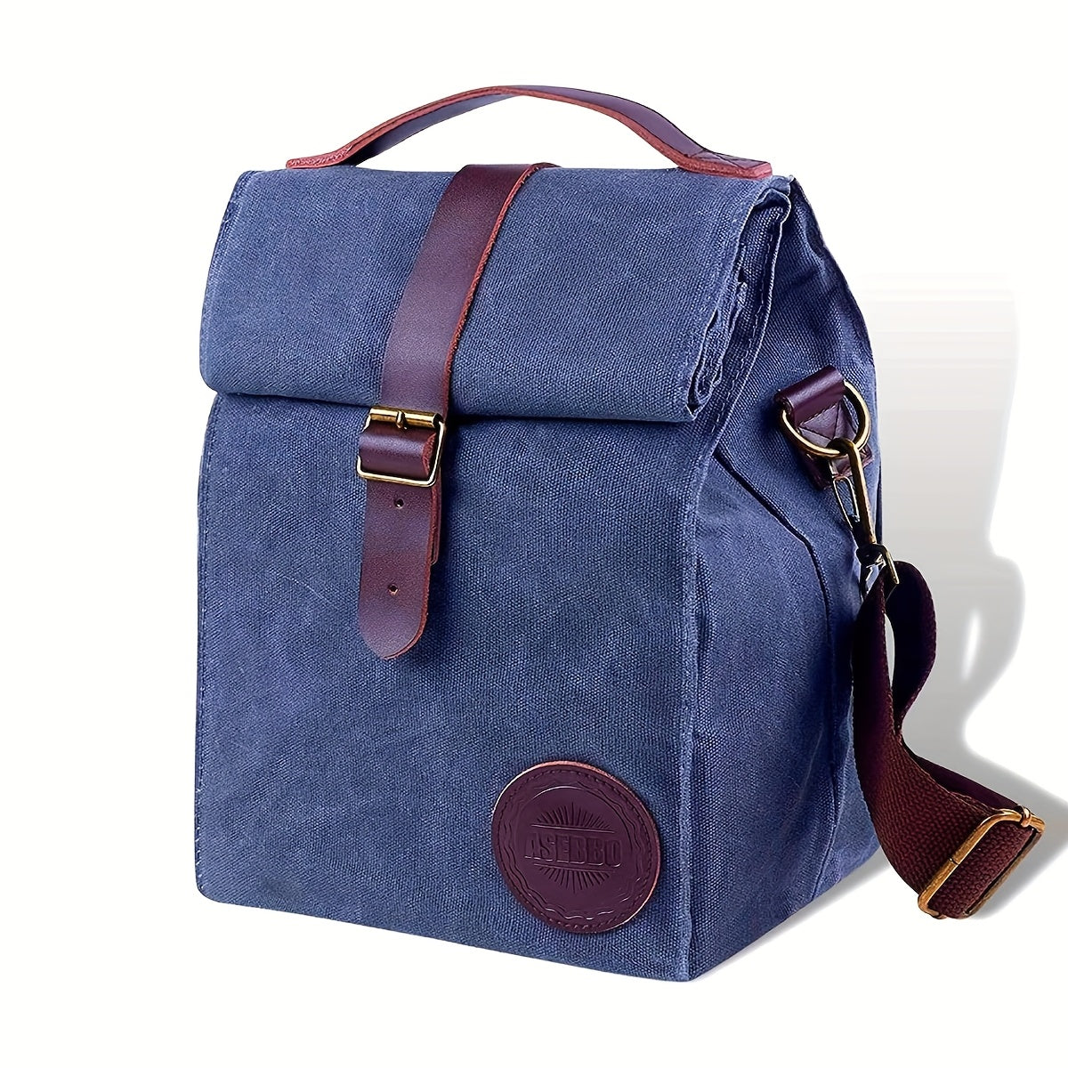 Insulated Lunch Bag Waterproof Ice Backpack Square Shape Polyester