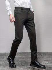 Slim Fit Suit Trousers Men's Pants Business Occasion