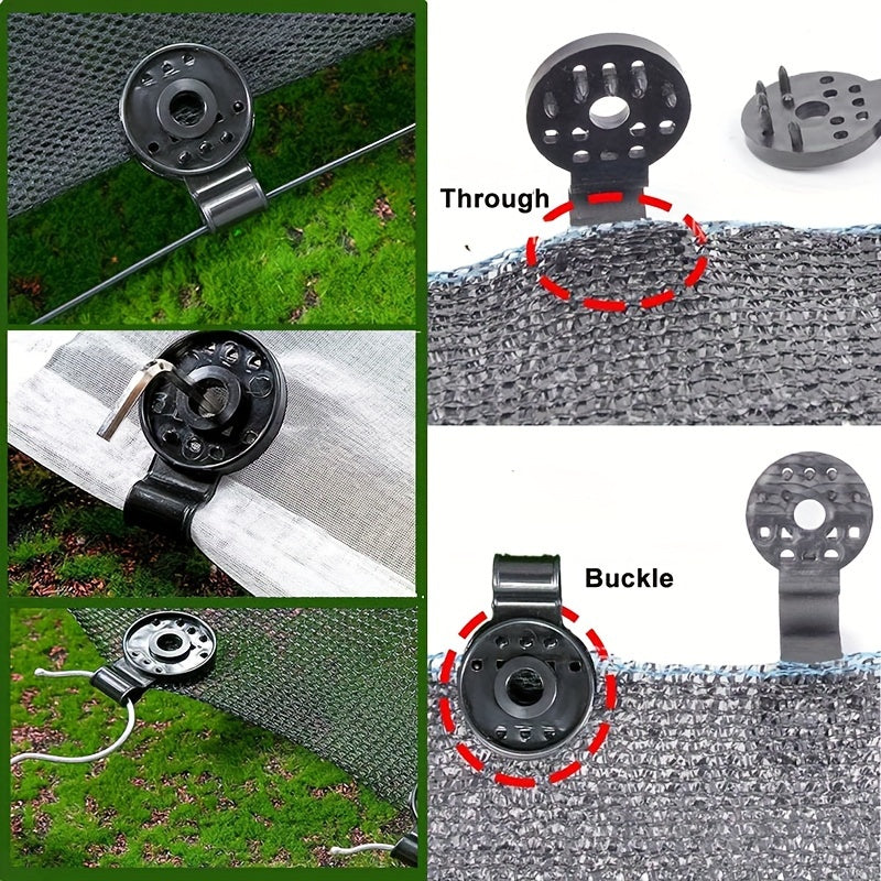 20pcs Heavy Duty Cloth Clamps for Nets, Reusable Plastic Clip