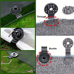 20pcs Heavy Duty Cloth Clamps for Nets, Reusable Plastic Clip