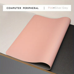 Double Sided Leather Mouse Pad Medium Office Computer Desk Pad Non-Slip 30 x 59