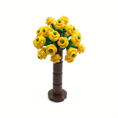 DIY Hydrangea City Street Garden Scene Decorative Set Creative MOC Assembly Toy