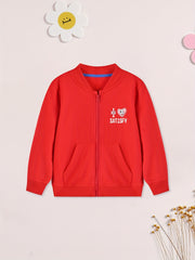 Boy's Rabbit Graphic Cotton Zip Up Jacket for Spring Fall