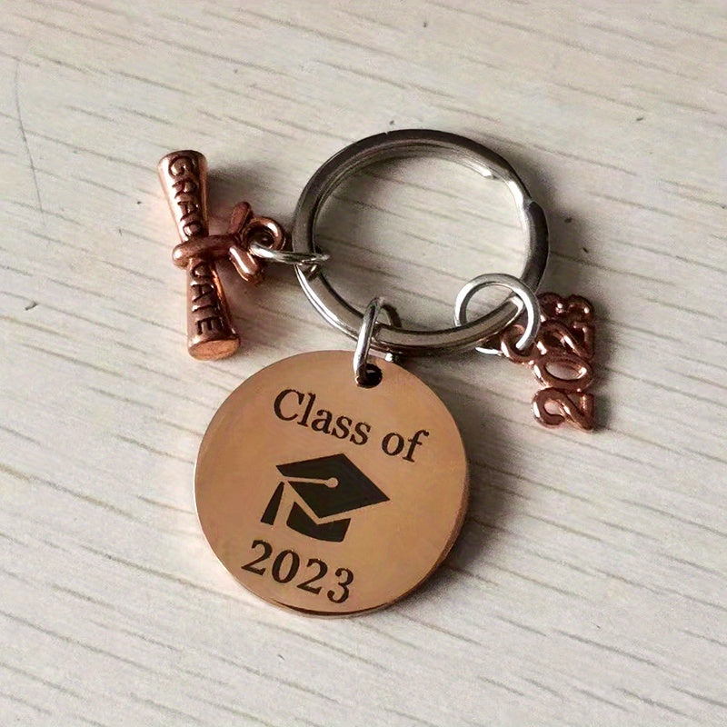 Boys Creative Pendant Keychain My Story Is Just Beginning Stainless Steel Gift