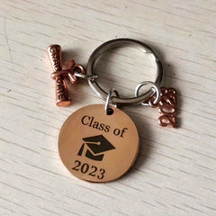 Boys Creative Pendant Keychain My Story Is Just Beginning Stainless Steel Gift