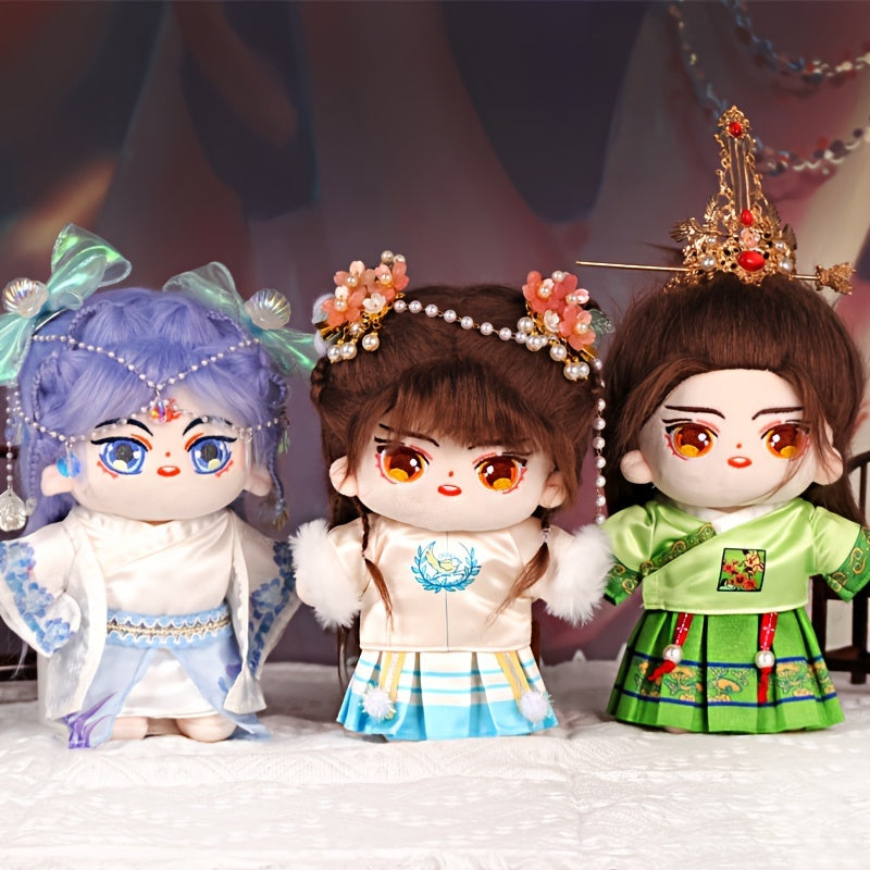 Cotton Doll Antique Clothing Lady Suit - Charm Details