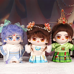 Cotton Doll Antique Clothing Lady Suit - Charm Details