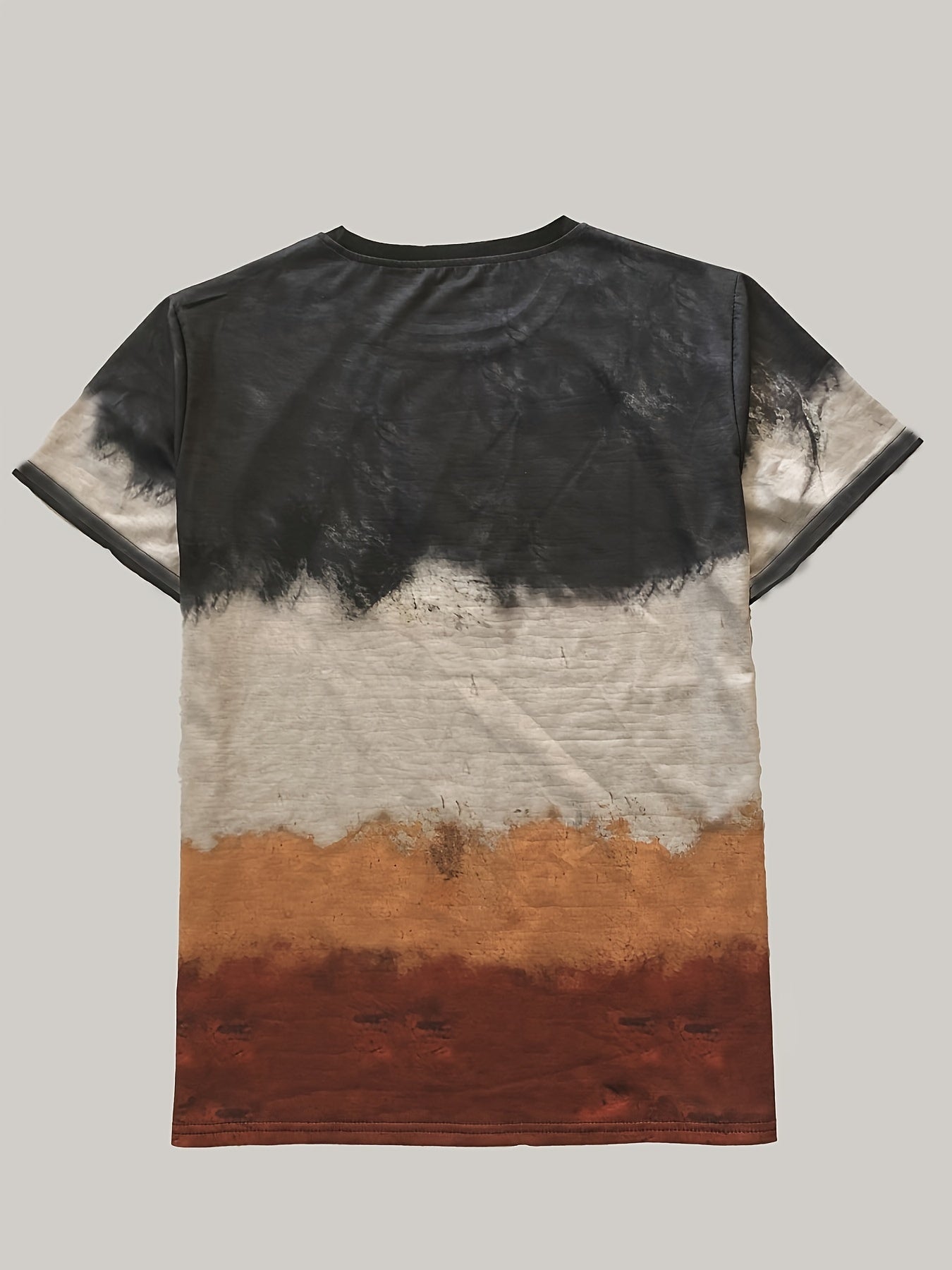 Men's Ox Print Stretch Sports T-shirt for Summer