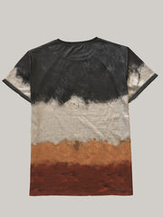 Men's Ox Print Stretch Sports T-shirt for Summer