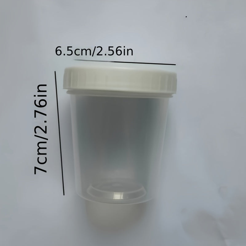 Plastic Measuring Cup With Lid 120ml Clear Scale Bait Box