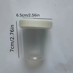 Plastic Measuring Cup With Lid 120ml Clear Scale Bait Box