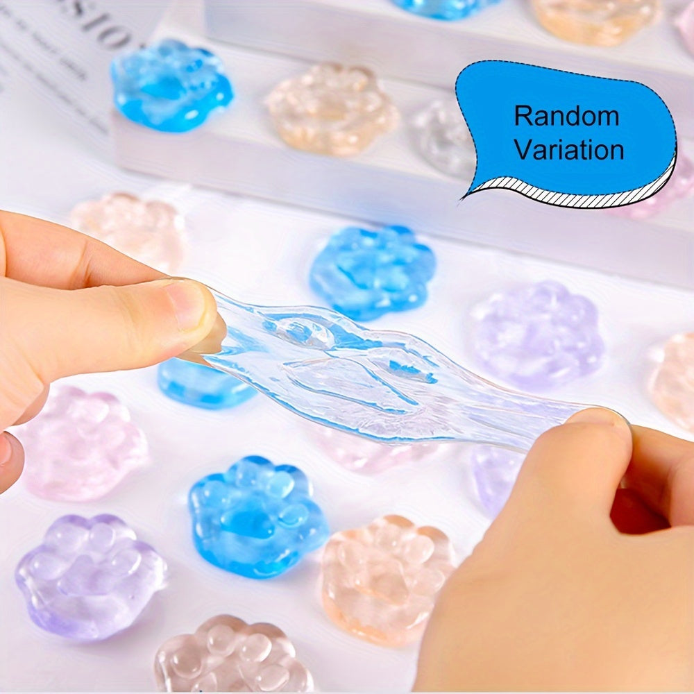 5pcs Silicone Cat Claw Relax Toy Jelly Slow Down Anxiety Relief Novelty Toys
