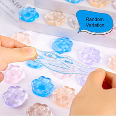 5pcs Silicone Cat Claw Relax Toy Jelly Slow Down Anxiety Relief Novelty Toys
