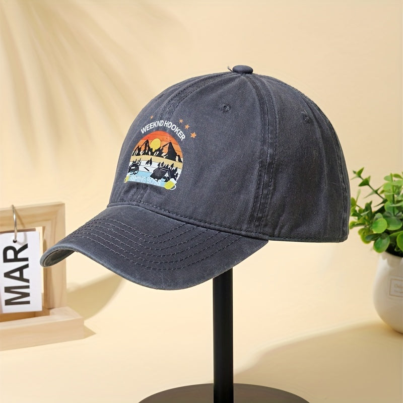 Distressed Cotton Dad Hat Vintage Washed Baseball Cap