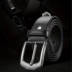 PP3107 Men's Leather Belt Pin Buckle Casual Versatile Belt