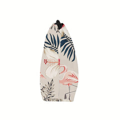 Floral Flamingo Makeup Bag Travel Cosmetic Organizer for Women Girls