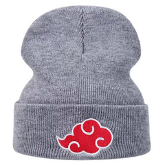 Men's Cloud Embroidered Knitted Beanie Anime Hat