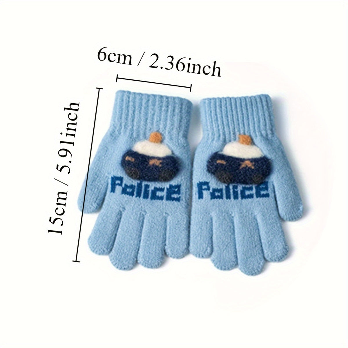 Children's Winter Gloves Boy's Five Finger Set Warm And Thick