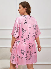 3-Piece Pajamas Set: Camisole, Shorts & Robe