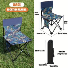 Portable Ultralight Folding Chair Oxford Cloth For Outdoor Garden Beach