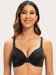 Solid T Shirt Bra Breathable Push Up Lingerie
